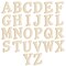 26 Pieces of Wooden Alphabet Letters for Wall Decor, Crafts, 6-Inch ABCs for Painting, DIY Projects, Tabletop, Home Decor, Birthday Parties, Wedding (0.1" Thick)